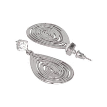 Load image into Gallery viewer, Silver Long Earings| Leaf Shape | Layered | Occasion