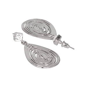 Silver Long Earings| Leaf Shape | Layered | Occasion