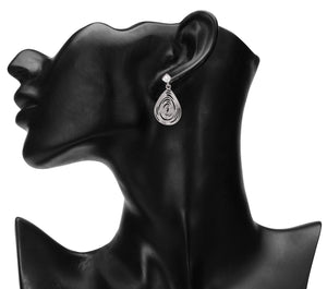 Silver Long Earings| Leaf Shape | Layered | Occasion