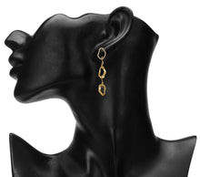 Load image into Gallery viewer, Golden Long Earings | Tyre Linked | CZ Stone Diamonds
