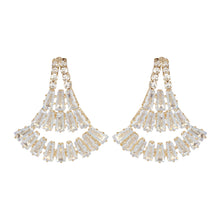 Load image into Gallery viewer, Golden Earings | Chandelier | CZ Stone | Baggets