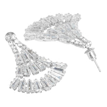 Load image into Gallery viewer, Silver Earings | Chandelier | CZ Stone | Baggets