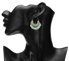 Load image into Gallery viewer, Traditional Gold Plated | Chand Ballies | Mint | Kundan | Minakari