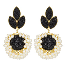 Load image into Gallery viewer, Ethnic | Gold Plating | Coral Stones | Pearls | Black | Classy | Well Crafted.