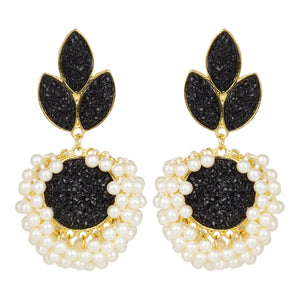 Ethnic | Gold Plating | Coral Stones | Pearls | Black | Classy | Well Crafted.