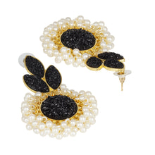 Load image into Gallery viewer, Ethnic | Gold Plating | Coral Stones | Pearls | Black | Classy | Well Crafted.