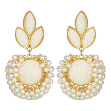 Load image into Gallery viewer, Ethnic | Gold Plating | Coral Stones | White | Pearls | Classy | Well Crafted.
