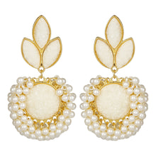 Load image into Gallery viewer, Ethnic | Gold Plating | Coral Stones | White | Pearls | Classy | Well Crafted.