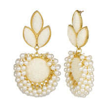 Load image into Gallery viewer, Ethnic | Gold Plating | Coral Stones | White | Pearls | Classy | Well Crafted.