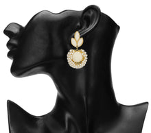 Load image into Gallery viewer, Ethnic | Gold Plating | Coral Stones | White | Pearls | Classy | Well Crafted.