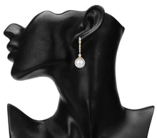 Load image into Gallery viewer, Golden Earings| Hoops | CZ Stone | Pearl Drop | Hanging