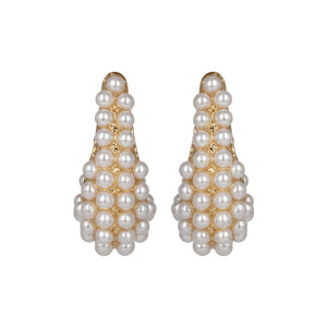 Golden Earings | Hoop | Earings Round | Pearl