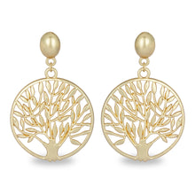 Load image into Gallery viewer, TREE OF LIFE GOLDEN EARRING