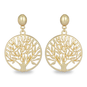 TREE OF LIFE GOLDEN EARRING