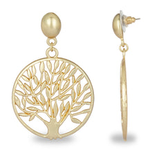 Load image into Gallery viewer, TREE OF LIFE GOLDEN EARRING
