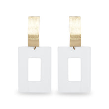 Load image into Gallery viewer, CLASSY TRANSPARENT RECTANGULAR EARRING