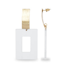 Load image into Gallery viewer, CLASSY TRANSPARENT RECTANGULAR EARRING