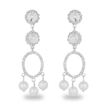 Load image into Gallery viewer, ELEGANT PEARL DROP LONG EARRING