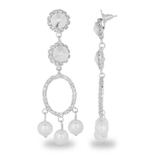 Load image into Gallery viewer, ELEGANT PEARL DROP LONG EARRING