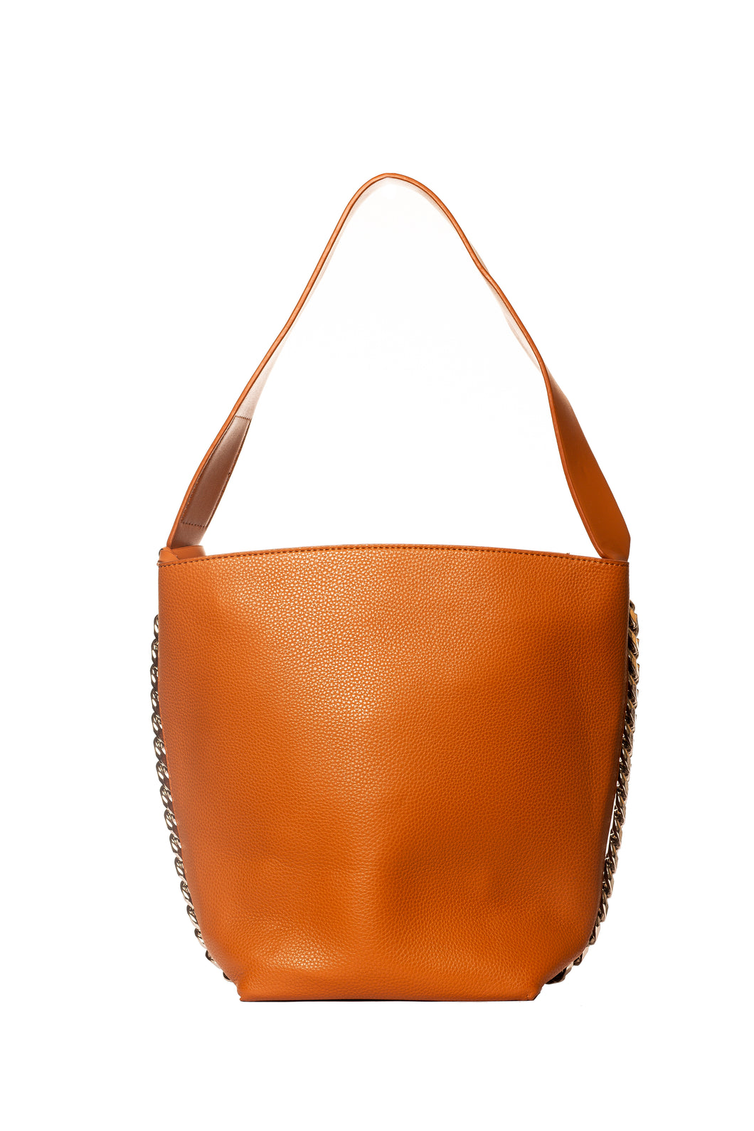 Chain Sides Handbag - Tan