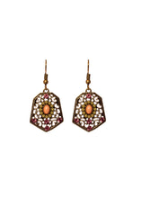 Load image into Gallery viewer, Afghani intricate earrings with ruby studs