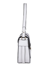 Load image into Gallery viewer, Gold Motif Handbag-White
