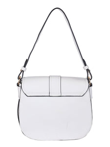 Gold Motif Handbag-White