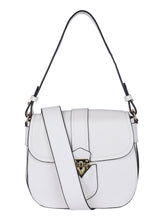 Load image into Gallery viewer, Gold Motif Handbag-White