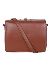 Load image into Gallery viewer, Classic Sling with Gold Clasp - Brown