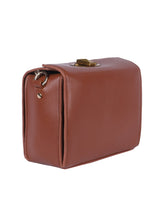Load image into Gallery viewer, Classic Sling with Gold Clasp - Brown