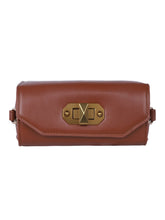 Load image into Gallery viewer, Classic Sling with Gold Clasp - Brown