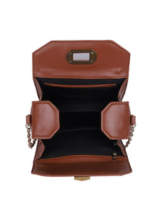 Classic Sling with Gold Clasp - Brown