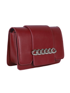 Chain Detail Clutch-Red