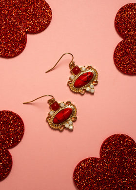 Indi Red Mini Earrings