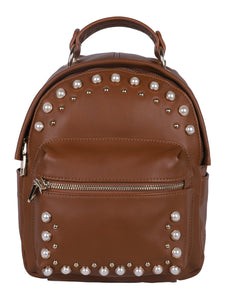 Pearly Vibes Backpack- Brown