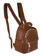 Load image into Gallery viewer, Pearly Vibes Backpack- Brown