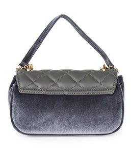 Pearl Detail Quilted Sling-Grey