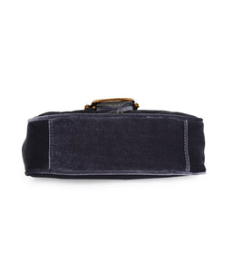 Pearl Detail Quilted Sling-Grey