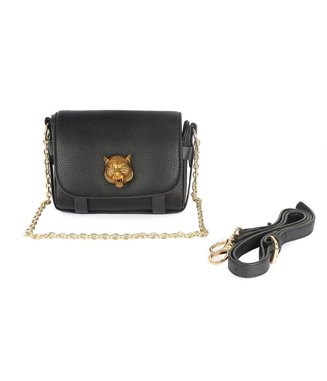 Tiger Motif Sling-Black