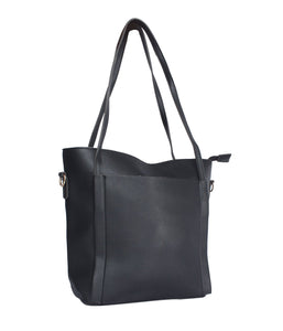 Minimalistic Large Tote-Black