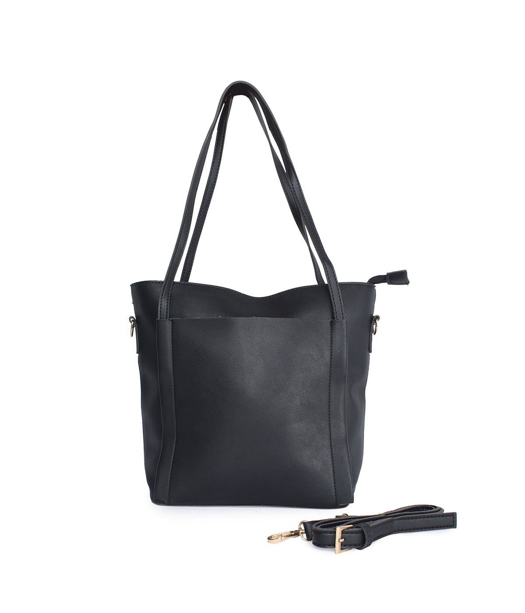 Minimalistic Large Tote-Black