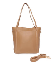 Load image into Gallery viewer, Minimalistic Large Tote-Brown