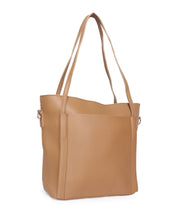 Load image into Gallery viewer, Minimalistic Large Tote-Brown