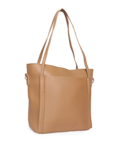 Minimalistic Large Tote-Brown