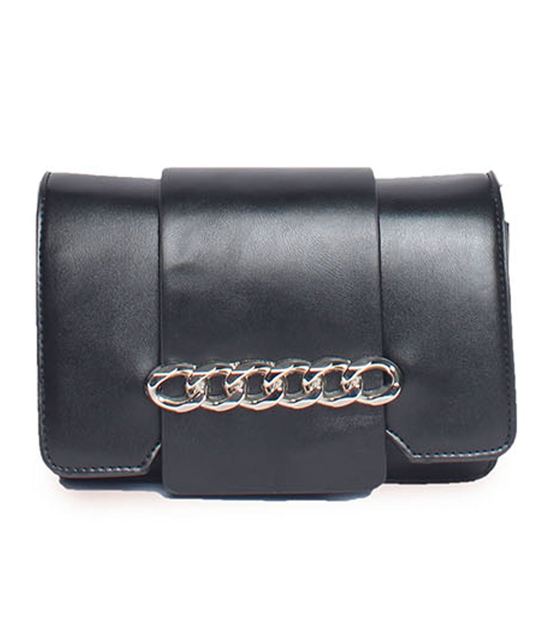 Chain Detail Clutch-Black