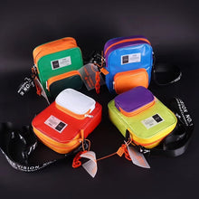 Load image into Gallery viewer, GREEN AND ORANGE TRENDY SLING BAG