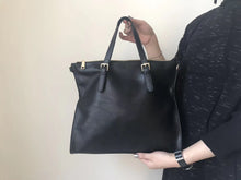 Load image into Gallery viewer, BLACK FORMAL TOTE CUM LAPTOP BAG