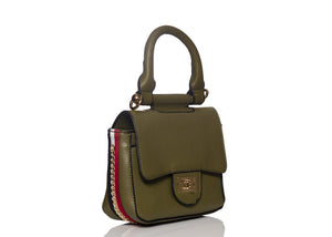 Mini Side Chain Detail Sling- Green