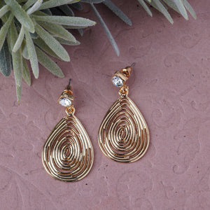 Golden Long Earings| Leaf Shape | Layered | Occasion