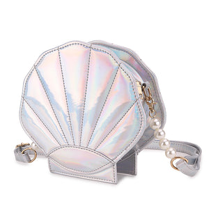 MOTHER OF PEARL (SHELL ) SHAPE FUNKY SLING BAG